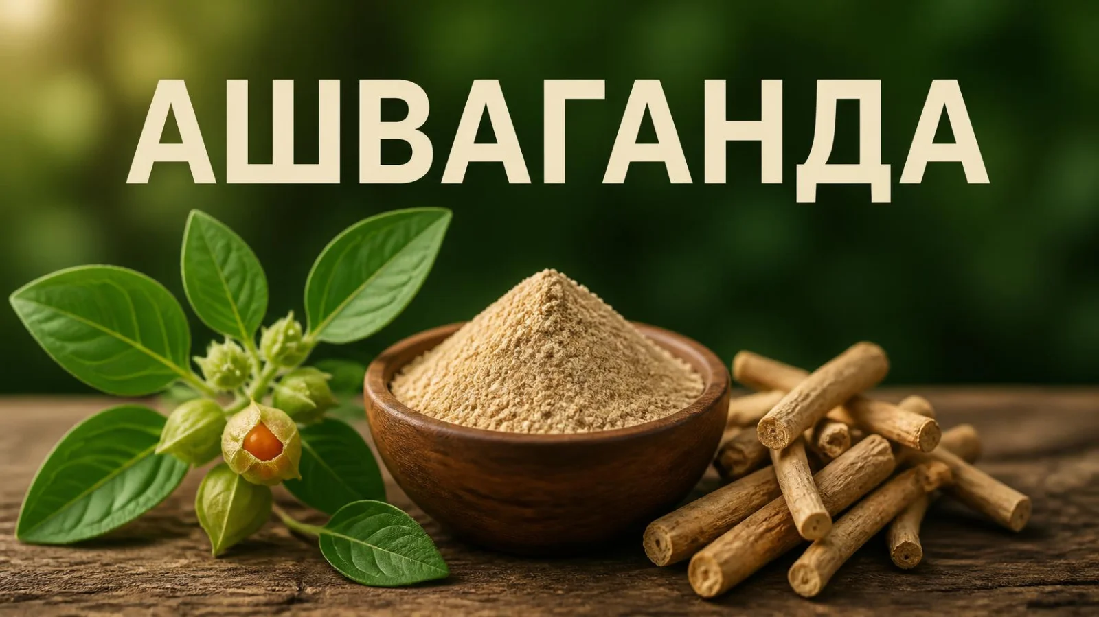 Ашваганда, спокій, тестостерон, бодібілдинг, ріст м'язів, зниження кортизолу
